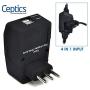 Italy Travel Plug Adapter by Ceptics, 4 In 1 Power Plug (Type L) - Universal Socket - Dual USB - Perfect to Charge Your Electronics While Traveling to Venice, Chile, Uruguay - AC Outlet - Usa to Italy