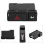 E46 Hazard Switch, Central Lock Switch High Sensitivity Door Central Locking Switch Universal Perfect Match for Cars