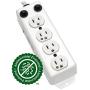 Tripp Lite Medical-Grade Power Strip, 4 15A Hospital-Grade Outlets, 2ft. Cord, UL 1363A (PS-402-HG-OEM),White