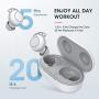 Wireless Earbuds, Mpow M30 in-Ear Bluetooth Earbuds, Punchy Bass Sound, IPX8 Waterproof Bluetooth Earphones, Touch Control Sport Headphones, 25H Playtime/Mics/USB-C Quick Charge/Twin&Mono Mode, White