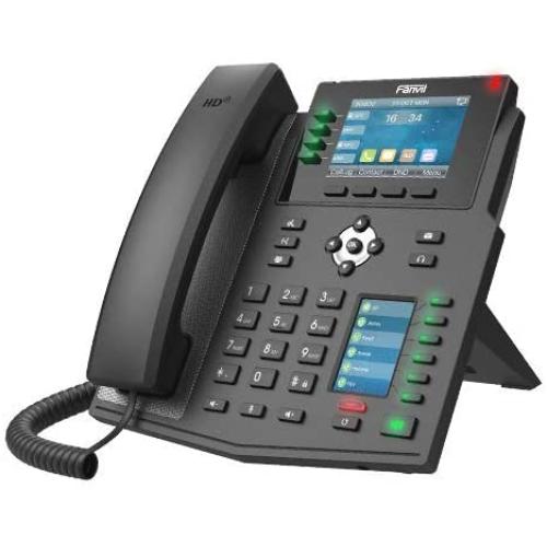Fanvil X5U 6 line Executive Gigabit Color Display Phone,40 DSS Keys
