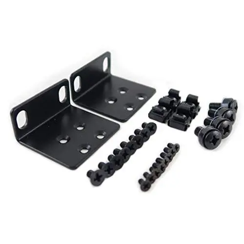 Multi-Vendor Rack Mount Kit Compatible with Many 17.3'' Wide Buffalo Tech, Cisco, Dell, D-Link, Linksys, NETGEAR, and TRENDnet Products