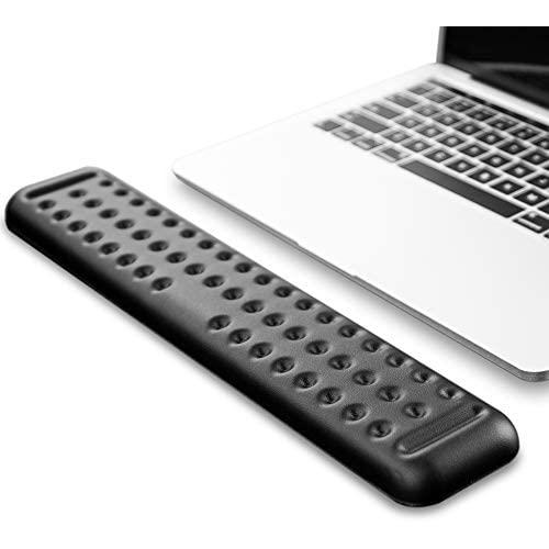 Keyboard Wrist Rest Gaming Tenkeyless PU Memory Foam Hand Palm Rest Wrist Rest Support for Office, Computer, Laptop, Mac Typing and Wrist Pain Relief and Repair (14.2 inch）