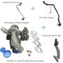 Turbocharger 55565353 667-203 w/Gaskets. Match with Turbine Oil Return Pipe & Oil Feed Line & Positive Crank Ventilation Valve Pipe Compatible with Chevy Cruze Sonic Trax & Buick Encore 1.4T