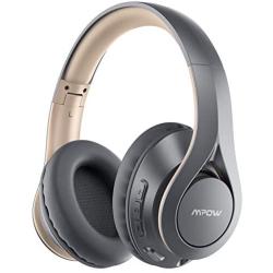 Mpow 60Hrs Bluetooth Headphones, Wireless Headphones Over Ear with Bluetooth 5.0, HiFi Stereo, Protein Earpads, CVC6.0 Mic, Wireless Wired Headset for Kids, Adults, Home Office, Online Class