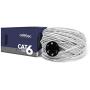 celertec Cat6 Riser(CMR) Bulk Ethernet Cable, 23AWG Solid Bare Copper, Unshielded Twisted Pairs (UTP), 550MHz, ETL Listed, 1000ft Pull Box -White