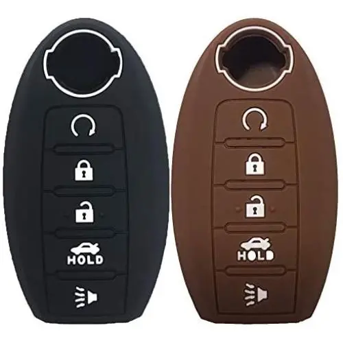 KOSMIQ Silicone 5buttons Smart Key Fob Remote Skin Cover Case Protector Keyless Entry Jacket Compatible with 2018 2017 Nissan Armada Murano Rogue Maxima Altima Sedan Pathfinder KR5S KOSMIQ Silicone 5buttons Smart Key Fob Remote Skin Cover Case Protector Keyless Entry Jacket Compatible with 2018 2017 Nissan Armada Murano Rogue Maxima Altima Sedan Pathfinder KR5S
