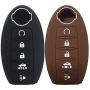 KOSMIQ Silicone 5buttons Smart Key Fob Remote Skin Cover Case Protector Keyless Entry Jacket Compatible with 2018 2017 Nissan Armada Murano Rogue Maxima Altima Sedan Pathfinder KR5S