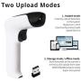 ScanAvenger Wireless 2D Bluetooth Barcode Scanner: 3-in-1 Hand Scanners - Cordless, Rechargeable 1D and 2D Scan Gun for Inventory Management -Portable, Handheld, USB Bar Code/QR Code Reader