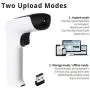 ScanAvenger Wireless 2D Bluetooth Barcode Scanner: 3-in-1 Hand Scanners - Cordless, Rechargeable 1D and 2D Scan Gun for Inventory Management -Portable, Handheld, USB Bar Code/QR Code Reader