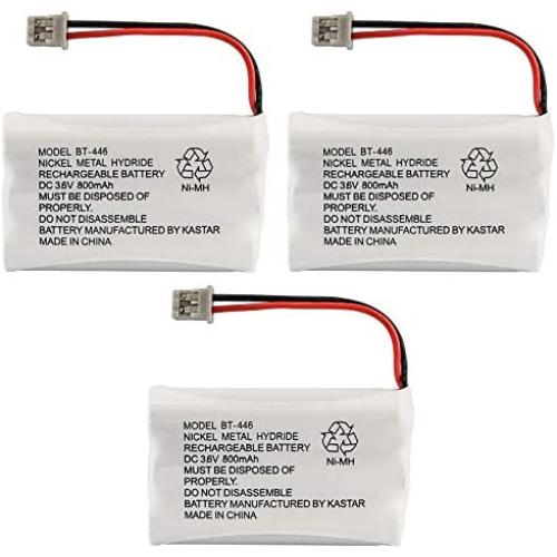 Uniden BBTY0504101 Model BT446 Nickel Metal Hydride Rechargeable Cordless Phone Batteries (Pack of 3) for use with T94 Series, TWX977 and WXI977 Cordless Phones