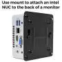 HumanCentric VESA Mounting Kit Compatible with Intel NUC | VESA Adapter Bracket to Attach NUC Mini PC Computer to The Back of a Monitor