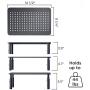 Evoomi Computer Monitor Stand Laptop Stand for Desk [2 Pack] – Sturdy Black Steel Adjustable Monitor Riser Stand for Laptop, Desktop, Printer – Top-Vented, Anti-Skid Computer Desk Riser Laptop Riser