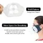 3D Mask Bracket -Protect Lipstick Lips - Internal Support Frame for Comfortable Wearing - DIY Face Mask Accessories for Kids Women Men (5 pack)