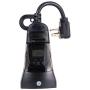 GE 7-Day Outdoor Heavy Duty Digital Timer, Plug-In, 2 Grounded Outlets, Weather Resistant, Set and Forget, Outdoor Appliances, Black, Ideal for Lights, LED, CFL, Incandescent Compatible, 15142