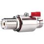 PL-259 Lightning Surge Protector UHF Lightning Arrestor PL259 Female to SO239 Female Bulkhead for CB Ham Base Antennas (UHF Female to Female Lightning arrestor)