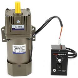 Electric Gear Motor, Walfront AC 220V 90W Single Phase Asynchronous Gear Motor High Torque Deceleration Adjustable Speed 5K/10K/20K/50K/100K RPM Optional(20k)