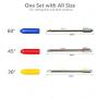GorFanty 30/45/60 Degree Graphtec Blades Vinyl Cutter Lettering Blade Bits Cutting Plotter Tungsten Steel Carbide with Springs Pack of 10