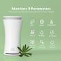 uHoo Indoor Air Quality Sensor – 9 in 1 Smart Air Monitor with Temperature and Humidity Gauge, CO2, Dust (PM2.5), VOC, NO2, Allergen Meter -to Breathe Easy and Boost Health uHoo Indoor Air Quality Sensor – 9 in 1 Smart Air Monitor with Temperature and Humidity Gauge, CO2, Dust (PM2.5), VOC, NO2, Allergen Meter -to Breathe Easy and Boost Health
