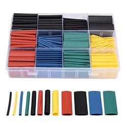 530Pcs Heat shrinkable Tube kit-polyolefin Material, Wire Heat shrinkable Tube, Wire Heat shrinkable Tube kit, Insulated Wire, Colored and Colored Heat shrinkable Tube, (Shrinkage Ratio 2:1)