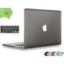 UESWILL 2 in 1 Smooth Matte Hard Case with Keyboard Cover Compatible with MacBook Pro 13 inch with Retina Display (No CD ROM) (Model A1502/A1425, Early 2015/2014/2013/Late 2012), Gray