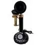 RETAILHOOKS Antique Replica Rotery Dial Home Decor Candlestick Functional Brass Finish Desk Telephone