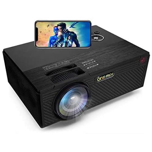 Mini Video Projector | 1080P HD and 170'' Supported HD Lux Home Video Projector | Portable Movie Projector Compatible with HDMI AV USB Micro SD TV Stick (Projector)