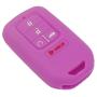 LemSa 2Pcs Silicone Keyless Entry Remote Car Smart Key Fob for Honda Civic Accord Pilot CR-V Pilot EX EX-L 2019 2018 2017 2016 2015 A2C81642600, 5 Buttons Black/Purple