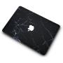 KECC Laptop Case Compatible with MacBook Pro 13'' (2021/2020/2019/2018/2017/2016) Plastic Hard Shell Cover A2338 M1 A2289 A2251 A2159 A1989 A1706 A1708 Touch Bar (Black Marble)