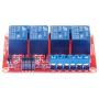KNACRO 4-Channel DC 12V Relay Module High Low Level Triggering Optocoupler Isolation Load 10A DC 30V / AC 250V for PLC Automation Control, Industrial System Control(DC 12V 10A, 4-Channel)