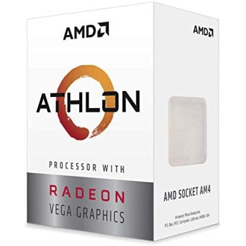 AMD Athlon 3000G 2-Core, 4-Thread Unlocked Desktop Processor with Radeon Graphics