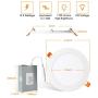 Albrillo 6 Inch Ultra-Thin LED Recessed Ceiling Light — 13.5W 1100 Lumen, Dimmable 5000K Daylight, Low Profile Canless Downlights with Junction Box, 4 Pack, ETL Certified