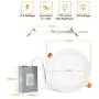 Albrillo 6 Inch Ultra-Thin LED Recessed Ceiling Light — 13.5W 1100 Lumen, Dimmable 5000K Daylight, Low Profile Canless Downlights with Junction Box, 4 Pack, ETL Certified