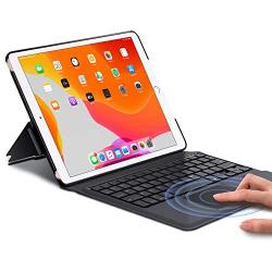 Keyboard Case for New iPad 8th Generation 10.2 inch 2020 / iPad 7th Gen 2019 / iPad Air 3rd Gen/iPad Pro 10.5'' 2017 – Stable Touchpad Function -10.2/10.5''- Black