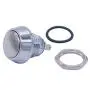 mxuteuk 2pcs 12mm Momentary Push Button Switch Waterproof 1NO SPST DC/AC 36V 2A ON/Off Silver Stainless Steel Shell Suitable for 1/2“ Mounting Hole DU-12NB-10T