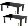 2 Pack Computer Monitor Stand Riser with Height Adjustable Multi Media Desktop Stand for Flat Screen LCD LED TV, Laptop/Notebook/Xbox One, Black HD01B-202 2 Pack Computer Monitor Stand Riser with Height Adjustable Multi Media Desktop Stand for Flat Screen LCD LED TV, Laptop/Notebook/Xbox One, Black HD01B-202