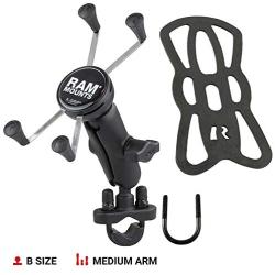 RAM MOUNTS RAM-B-149Z-UN10U RAM X-Grip Large Phone Mount with Handlebar U-Bolt Base