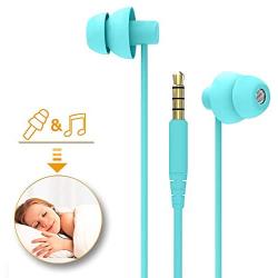 MAXROCK Sleep Earplugs - Noise Isolating Ear Plugs Sleep Earbuds Headphones with Unique Total Soft Silicone Perfect for Insomnia, Side Sleeper, Snoring, Air Travel, Meditation & Relaxation (acid blue)