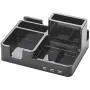 All-in-One Desk Organizer & Docking Station/Stand for iPad/iPhone/Tablets/Smartphones with 3 USB Ports