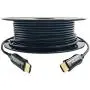 4K Fiber Optic HDMI Cable 50 Feet, 18Gbps 4K 60Hz (4:4:4, HDR10, HDCP2.2) for in-Wall Installation, One Direction