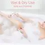 Electric Razor for Women, Tencoz Hair Removal for Women 2 in 1 Wet & Dry Painless Rechargeable for Legs Underarms and Bikini Pop-Up Trimmer 2 Changeable Trimmer Heads (Rose Gold)