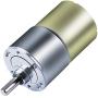 PLUMIA Gear Motor DC 24V 100RPM Eccentric Output Shaft 37mm Diameter Gearbox High Torque Electric Micro Speed Reduction Geared Motor
