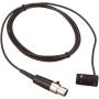 Shure WL185 Cardioid Condenser Lavalier Microphone with TA4F/TQG Connector for use with Shure Wireless Systems,Black