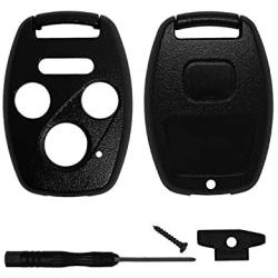 Replacement Keyless Entry Key Fob Case Fits Honda 2003-2012 Accord / 2006-2013 Civic EX / 2009-2015 Pilot /2005-2006 CR-V Shell Remote Control Key Combo 4 Buttons Replacement Car Key Shell Casing