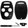 Replacement Keyless Entry Key Fob Case Fits Honda 2003-2012 Accord / 2006-2013 Civic EX / 2009-2015 Pilot /2005-2006 CR-V Shell Remote Control Key Combo 4 Buttons Replacement Car Key Shell Casing