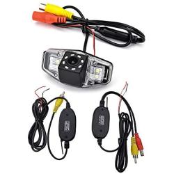 aSATAH 2.4G Wireless Car Rear View Camera for Honda Accord/Inspire/Spirior/Honda Civic VII VIII/Honda City 4D & Waterproof and Shockproof Reversing Backup Camera (8 LED)