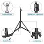 Neewer Photo Studio Adjustable 10ft/3m Wide Cross Bar 6.6ft/2m Tall Background Stand Backdrop Support System with 2 Backdrop Clamps, 2 Sandbags and Carry Bag for Portrait Product Video Shooting