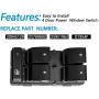 Power Window Master Control Switch for Chevy Silverado GMC Sierra Traverse HHR Yukon Buick Replaces 25789692 20945129 25951963