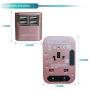 Universal Travel Adapter International All in One Plug (Rose Gold)- w/4 USB Ports Work - 150+ Countries - 220 Volt Adapter - Travel Adapter Type C A G I for UK Japan Germany France EU European