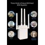 WiFi Extender - WiFi Repeater, WiFi Booster Covers Up to 2500 Sq.ft and 30 Devices, Up to 1200Mbps Dual Band WiFi Repeater with Ethernet Port, Wireless Signal Booster for Home